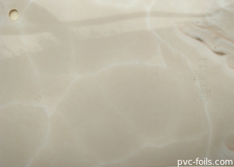 Efek Marmer Film Dekoratif PVC Warna Beige Untuk Penutup Permukaan Atas Meja