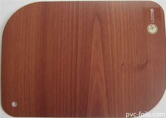 Pintu PVC Film Dekoratif Untuk Mebel Bungkus Butir Kayu 0.12mm