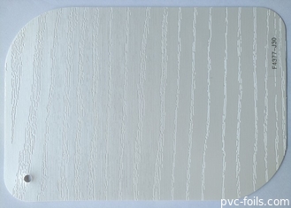 White Painted Oak Embossing PVC Decorative Foil Untuk Permukaan Furnitur