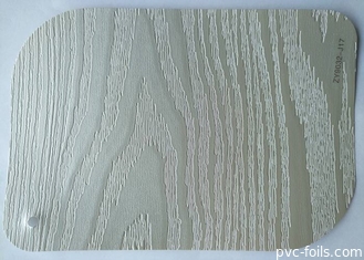 Foil Membran Pvc Butir Kayu Untuk Pintu Timbul 0.25mm