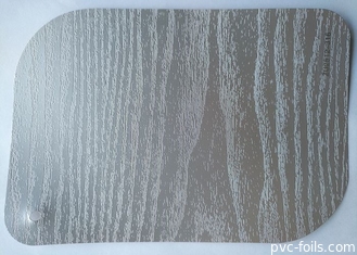 Warna Solid Kayu Tekstur PVC Dekorasi Foil Tebal 0.10mm