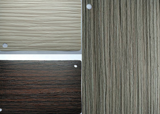 Tekstur Kayu Timbul PVC Membran Film Furniture Pintu Dekoratif Vinyl Wrap