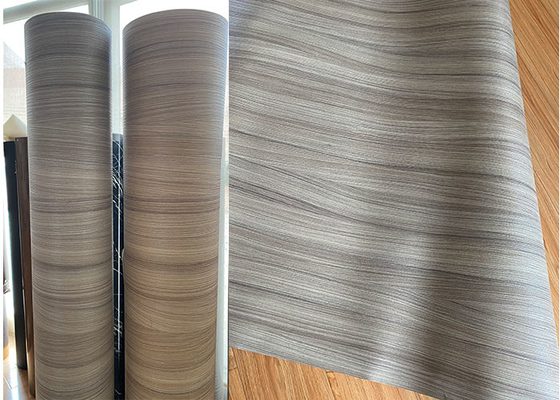 Kabinet Timbul Meliputi PVC Wood Grain Foil Vinyl Wrap Lebar 1400mm