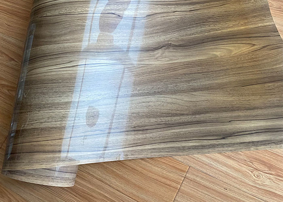 0,30mm Tebal PVC Film Dekoratif Efek Kayu Permukaan Gloss Tinggi