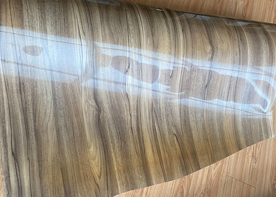 0,30mm Tebal PVC Film Dekoratif Efek Kayu Permukaan Gloss Tinggi
