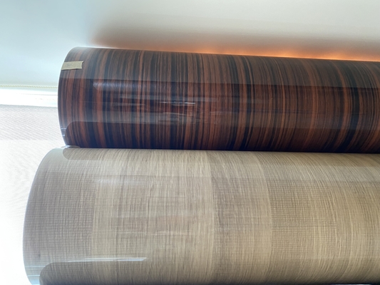 Film PVC Gloss Tinggi Butir Kayu Untuk Perabotan Dekoratif