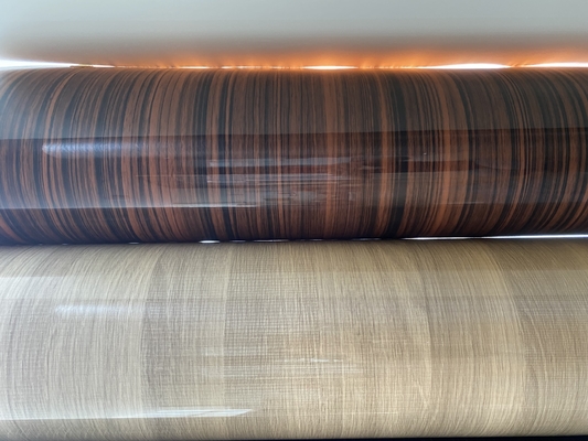 Film PVC Gloss Tinggi Butir Kayu Untuk Perabotan Dekoratif