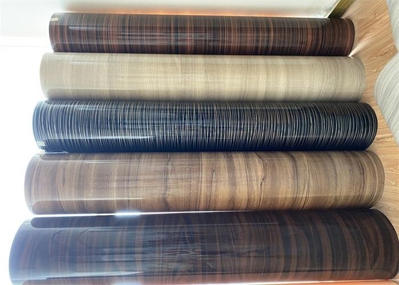 Tahan Noda Film PVC Dekoratif Gloss Tinggi Untuk Desain Permukaan