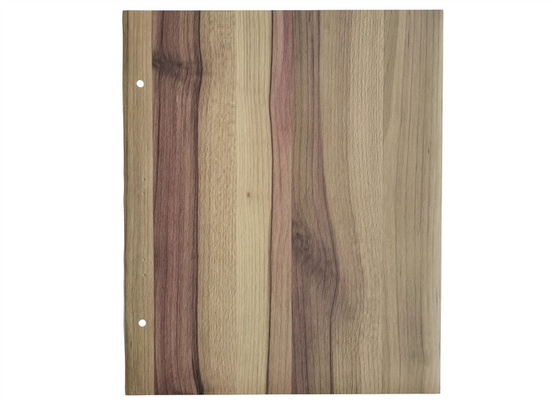 Permukaan Matte Efek Kayu Foil Dekoratif PVC Untuk Laminasi Menbrane Partikel