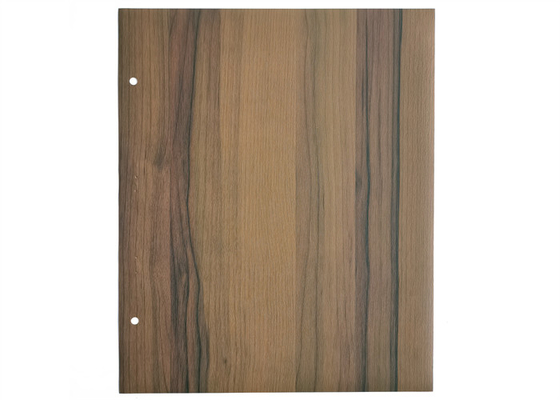 Teakwood Color PVC Decorative Foil Untuk Furnitur Vinyl Laminasi