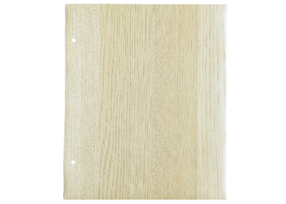 Warna Kayu Kustom PVC Furniture Foil Ketebalan 0.15mm Tahan Api