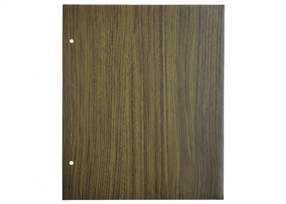 Foil Membran PVC Tekstur Kayu Coklat Untuk Wajah Pintu Non - Perekat