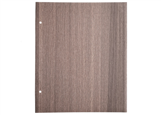 Foil Membran PVC Tekstur Kayu Coklat Untuk Wajah Pintu Non - Perekat