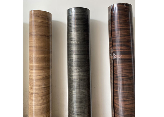 Stain Resistance PVC Decorative Door Foil Untuk Vacuum Membran Press