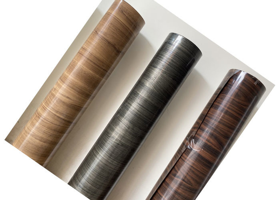 Stain Resistance PVC Decorative Door Foil Untuk Vacuum Membran Press