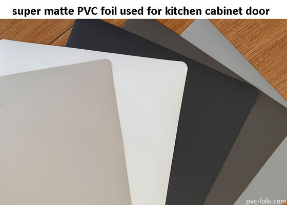 Foil Dekoratif Hitam Super Matte PVC Untuk Pintu Kabinet Dapur