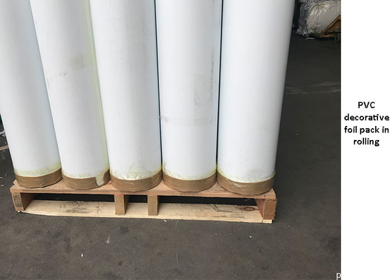 Abu-abu Warna Solid Super Matte PVC Dekoratif Foil Roll Untuk Penutup Pintu Membran