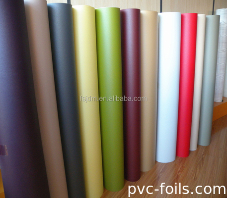 50m Film PVC Perekat Diri Untuk Perabot Kabinet Dinding Pintu Langit-langit Permukaan Datar Matte Semi Gloss