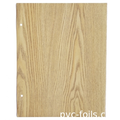 60mm Lebar Pola Kayu Gulungan Film Dekoratif PVC Untuk Laminasi MDF