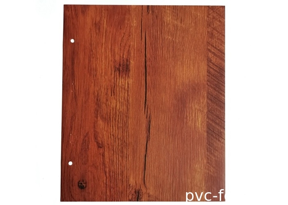 0.6mm Golden Oak PVC Film Dekoratif Diri Perekat Permukaan Halus
