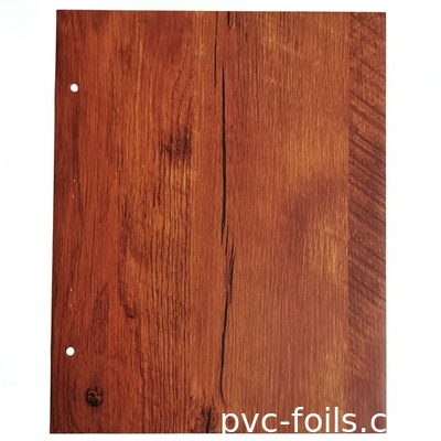 0.07mm tebal kayu pola PVC film dekoratif permukaan datar roll Packing