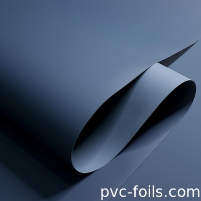 Film Dekoratif PVC Biru Hitam Ketebalan 0,20mm Waterproof Free Fingerprint
