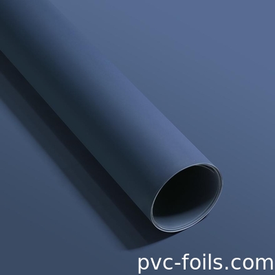 Film Dekoratif PVC Biru Hitam Ketebalan 0,20mm Waterproof Free Fingerprint