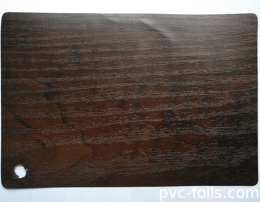 Film Warna Laminasi PVC Tonjolan Untuk Membungkus Profil Jendela Dan Pintu