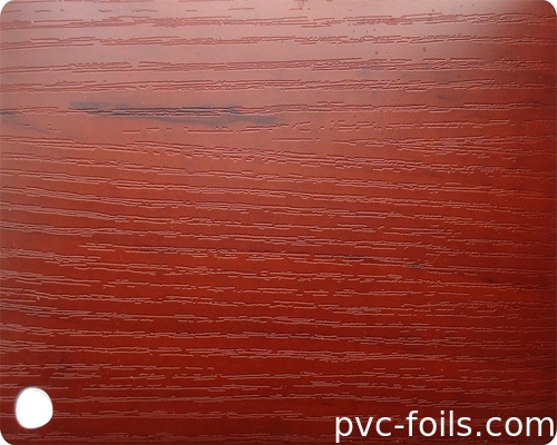 Golden Oak PVC Lamination Film Untuk Dekorasi Permukaan Panel Jendela Plastik