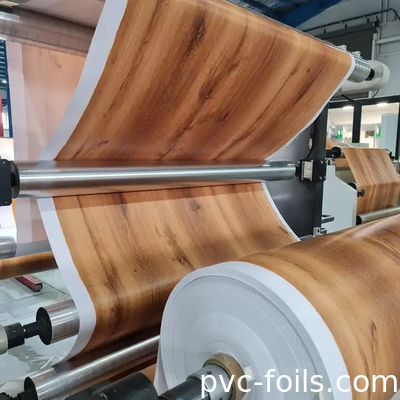 Wood Pattern PVC Furniture Foil Roll Untuk Dekorasi Furniture Indoor