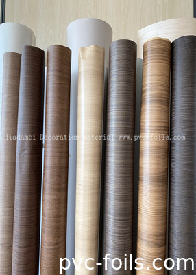 Film Dekoratif PVC Gandum Kayu Untuk Membungkus Profil Ketebalan 180 Mikron