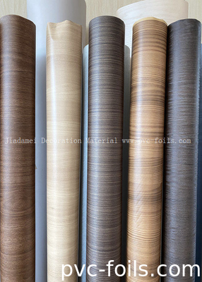 Film Dekoratif PVC Gandum Kayu Untuk Membungkus Profil Ketebalan 180 Mikron
