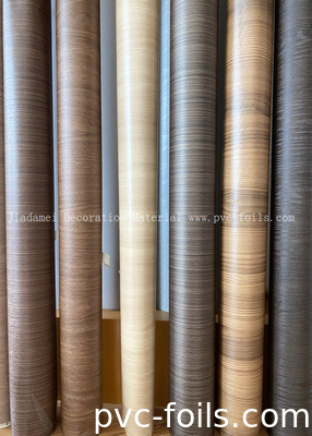 Pelindung Profil Gandum Kayu Film PVC Untuk Dekorasi Panel Pintu