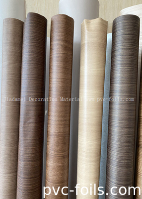 Pelindung Profil Gandum Kayu Film PVC Untuk Dekorasi Panel Pintu