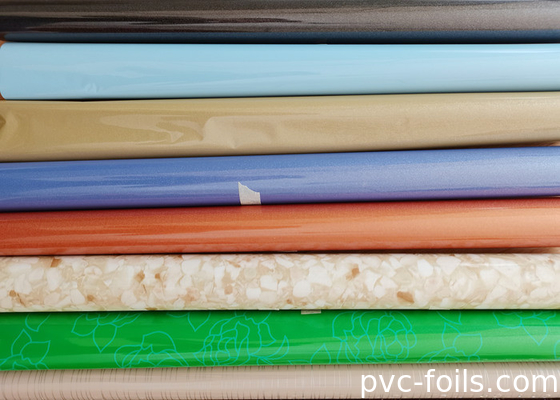 Dipungut Dalam Roll High Gloss Warna Self Adhesive PVC Film Untuk Dekorasi Furnitur