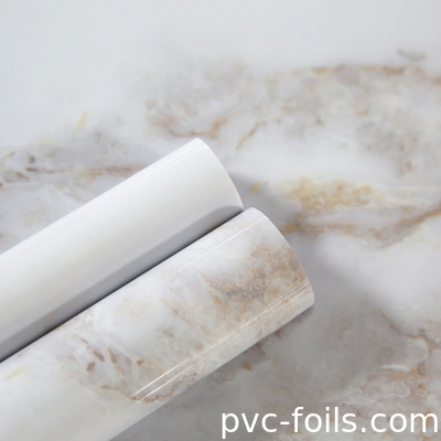 200 Mikron High Gloss PVC Film Roll Untuk PVC Windowsill Cover