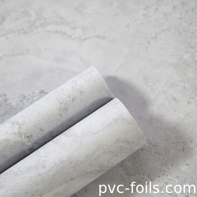 2D Laminasi PVC Furniture Film Roll Desain Marmer Disesuaikan