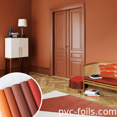 Super Mat Anti-Fingerprint PVC Membrane Foil Untuk Pintu Interior