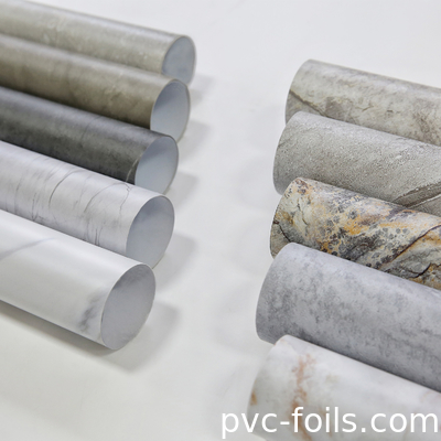 New Marble Design PVC Dekoratif Foil Untuk Laminasi, Membrane Press