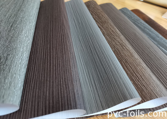 Film Dekoratif PVC Super Matte Wood Grain Untuk Aplikasi Lemari Furnitur