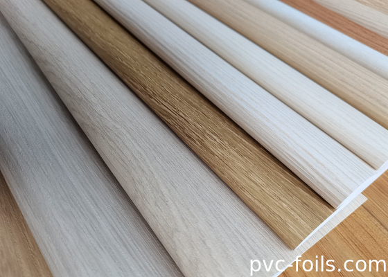 Film Dekoratif PVC Super Matte Grain Untuk Perabotan Dan Lemari Renovasi