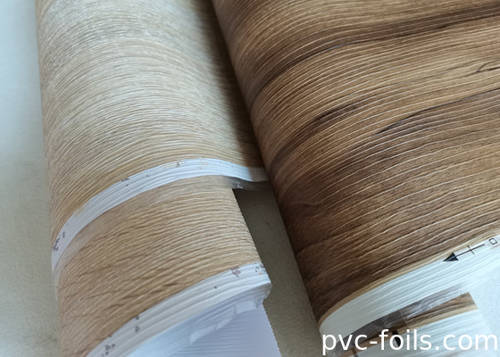 Film PVC Pintu Interior Kayu Biji Untuk Furnitur Dan Dekorasi Lemari
