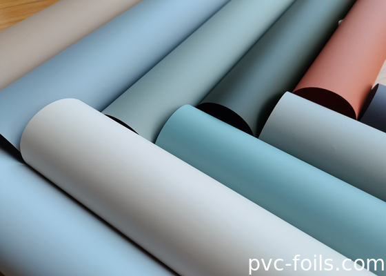 Film Dekoratif PVC Super Matte Warna Pantone Untuk Pintu Interior