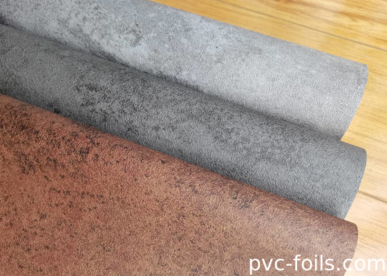 Film Dekoratif Desain Batu Beton PVC Untuk Dekorasi Permukaan Interior