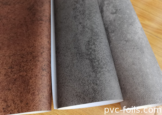 Film Dekoratif Desain Batu Beton PVC Untuk Dekorasi Permukaan Interior