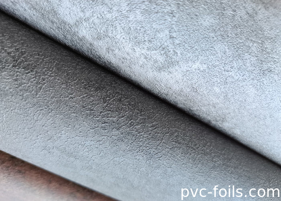 Film Dekoratif PVC Tekstur Semen Abu-abu Untuk Panel Dinding Interior