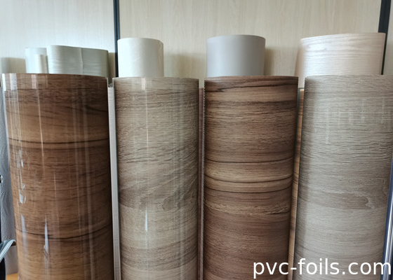 Roll Film Meubel PVC Gloss Tinggi Untuk Permukaan Lemari Modern
