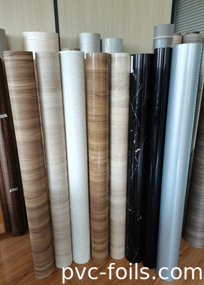 Roll Film Meubel PVC Gloss Tinggi Untuk Mempers Membran Pintu Kabinet