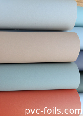 Guangdong Foshan PVC Membrane Foils Roll Untuk Dekorasi Pintu Kabinet