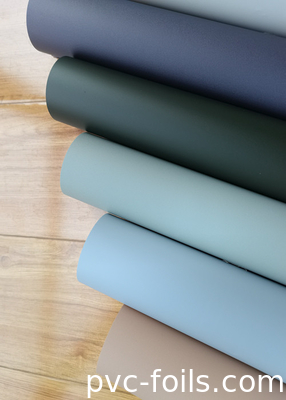 Matte Surface PVC Decorative Film untuk Meubel yang Terbuat dari Lembar yang tahan air dan tahan lama